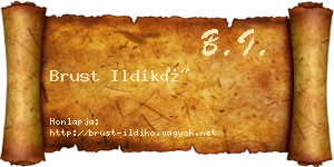 Brust Ildikó névjegykártya